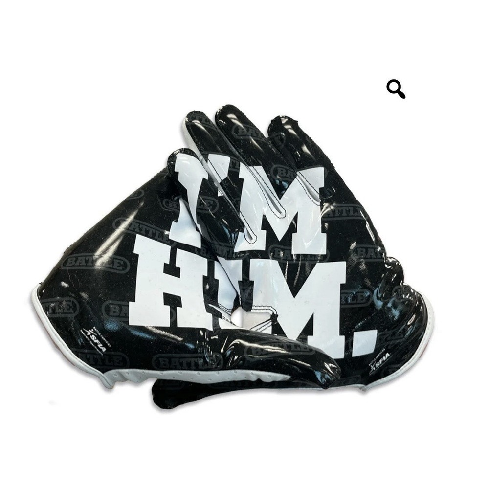 Battle Sports Doom Speed "I'm Him" Football Receiver Gloves Youth Small Junior